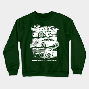 Supra MK4 White Print Crewneck Sweatshirt